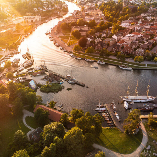 Solnedgang over Fredrikstad