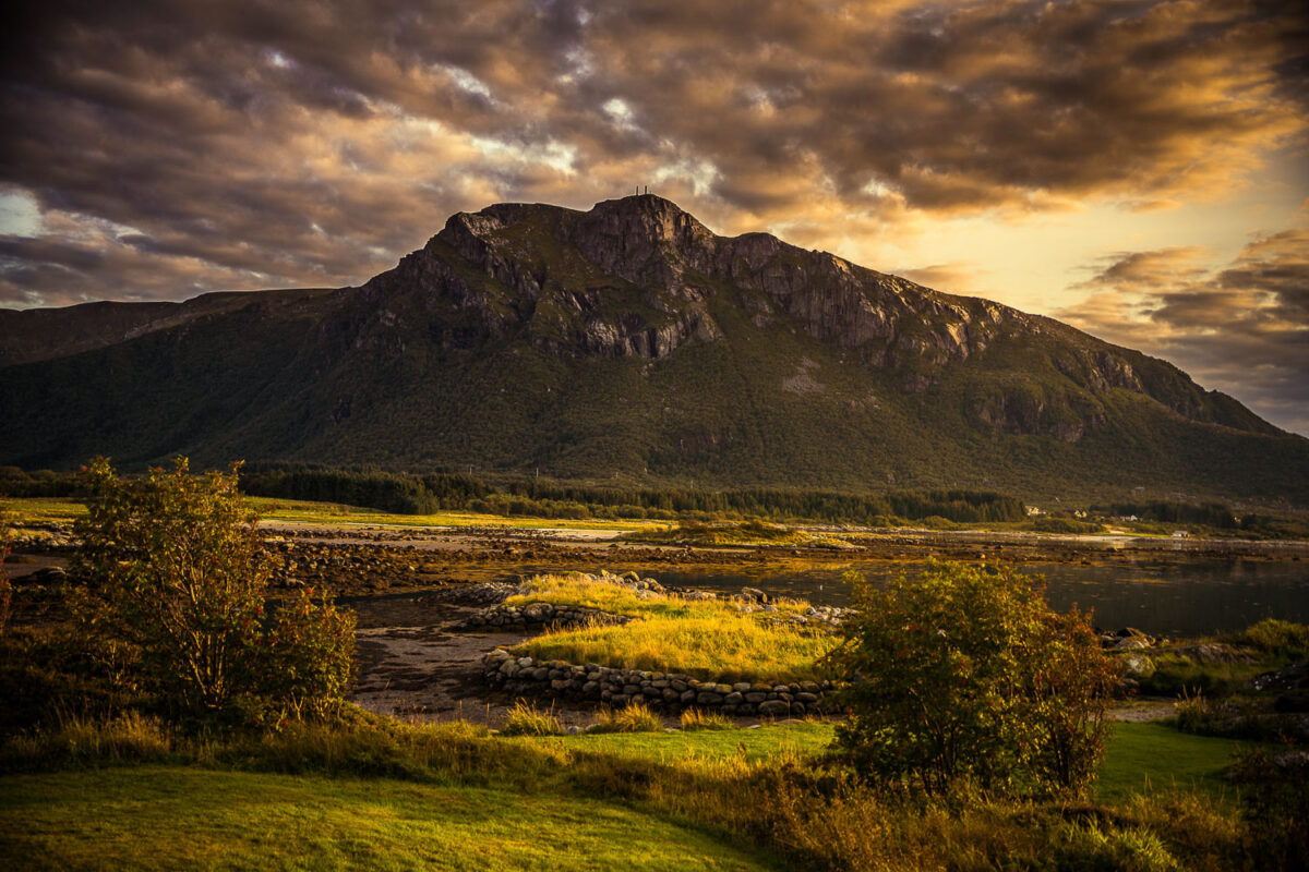 Landskap med fjell