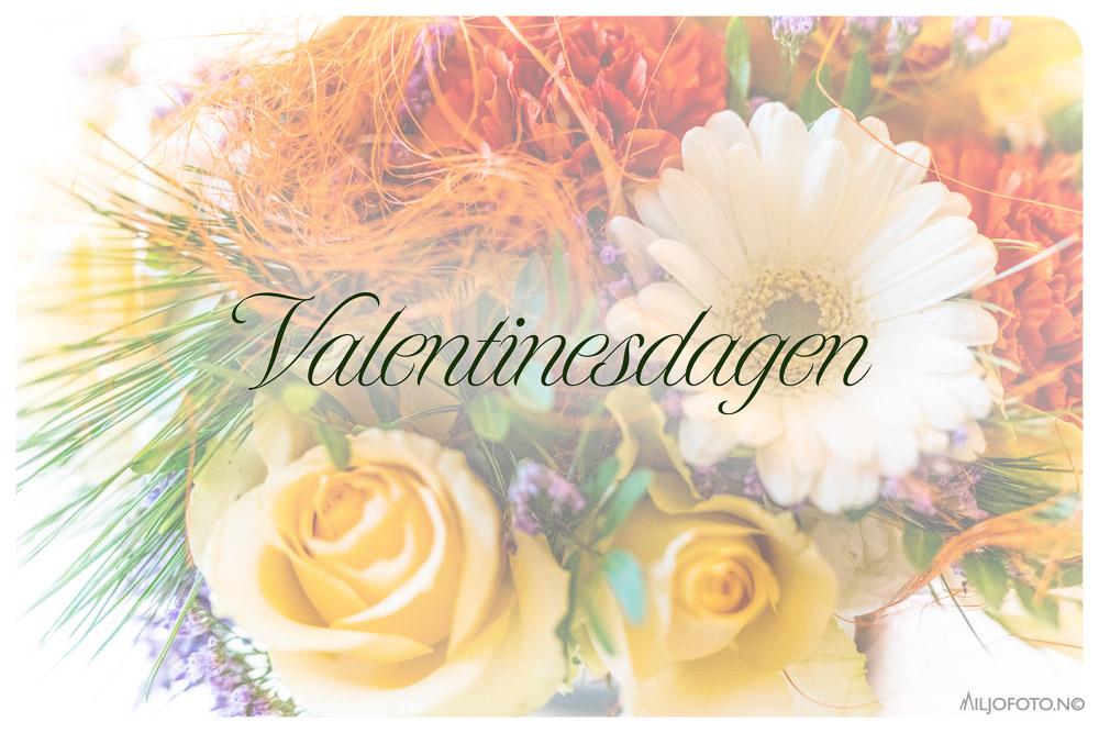 Valentinesdagen med blomster